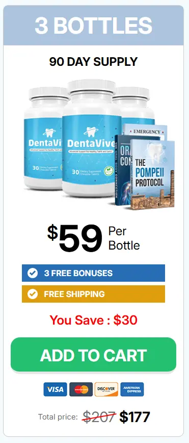 Order dentavive 3 Bottles